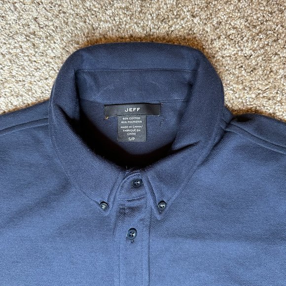 Jeff Button Front Shirt Dark Navy‎ Men's S - Picture 3 of 7